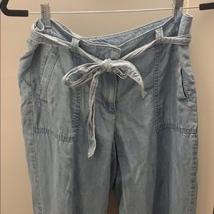 Loft Fabric Denim Flowy Pants